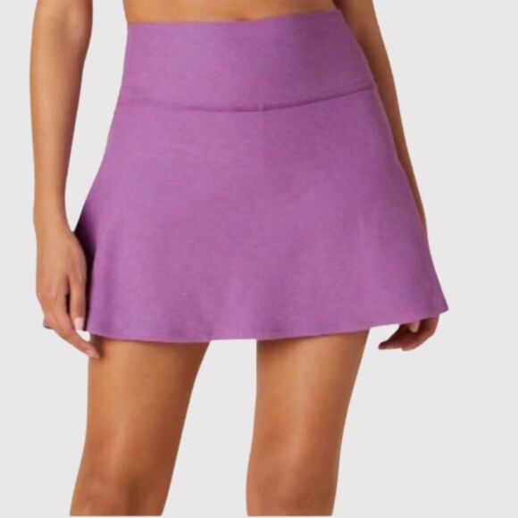 Beyond Yoga Skirt Purple Spacedye Tie Breaker Circle Mini Skort Tennis Small - Picture 1 of 10